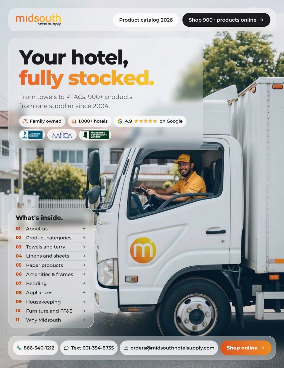 Midsouth Hotel Supply 2026 catalog cover