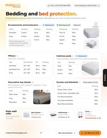 Bedding page